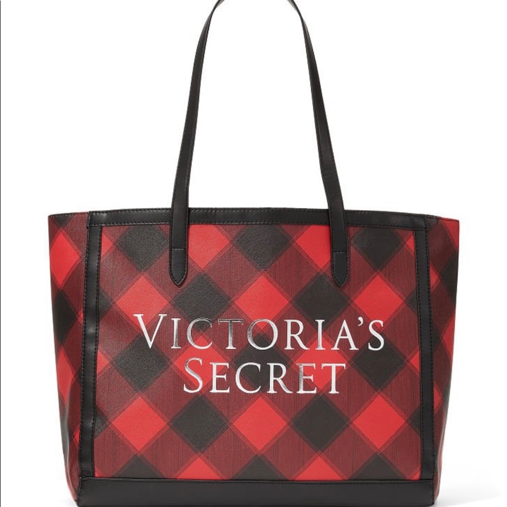 New VS Buffalo Plaid Tote